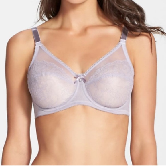 Wacoal Other - Like New Wacoal Retro Chic - lavender purple lace underwire bra 36DDD